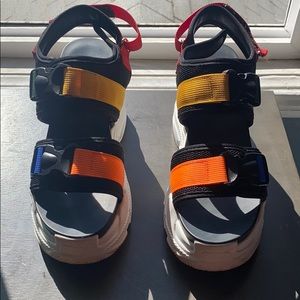 Platform Multi Coloree Sandals